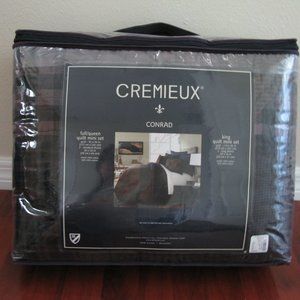 %100 Cotton CREMIEUX Full / Queen Quilt + 2 Shams